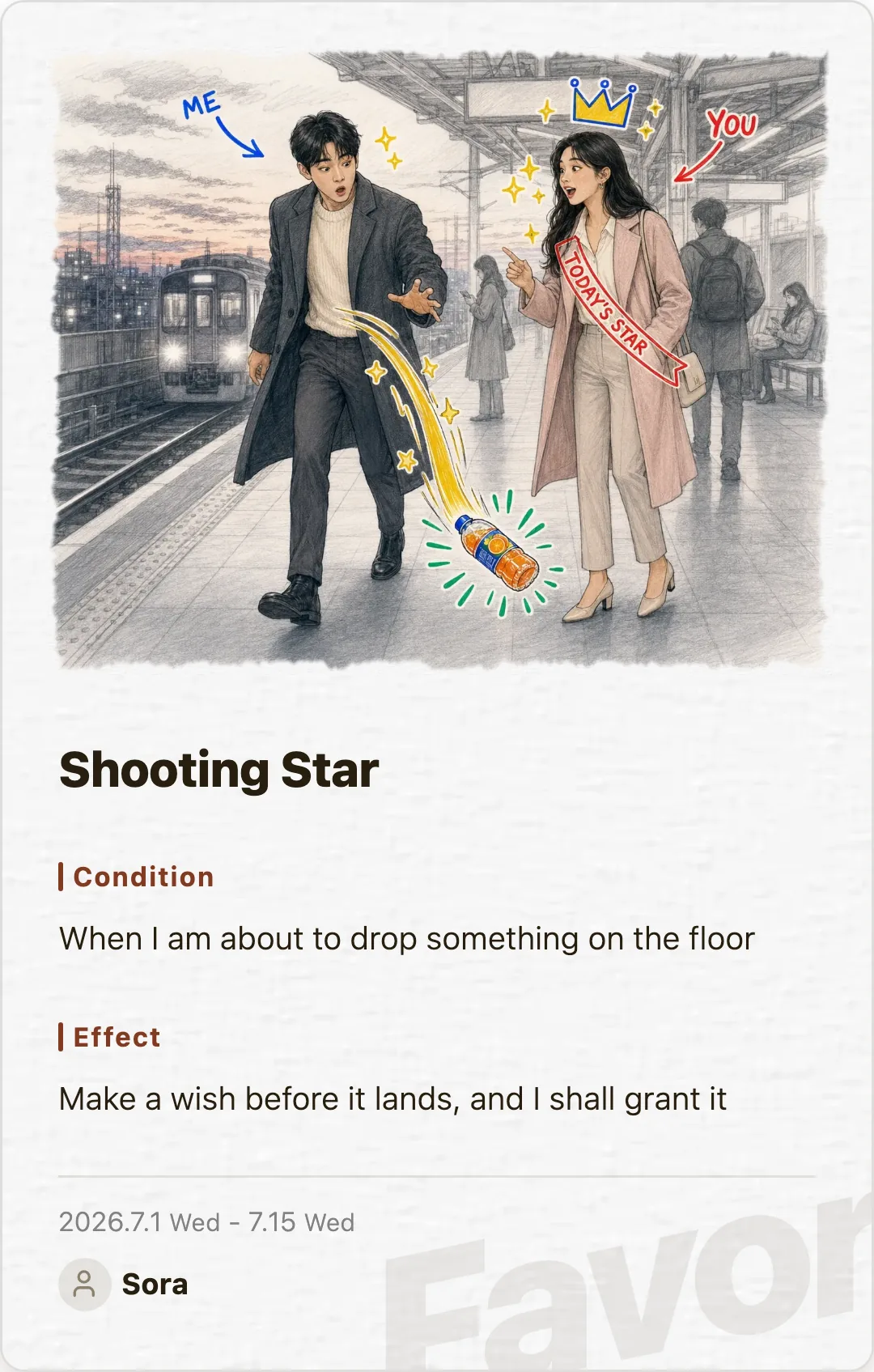 Favor card
